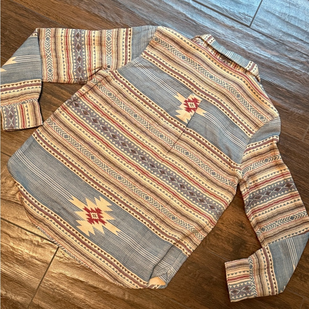 Faherty Southwestern Patterned Button Down Shirt - image 3